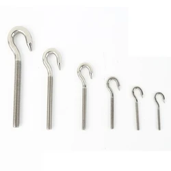 2pcs Sheep Eye Screw Bolt Ring/Hook 304 Stainless Steel M4 M5 M6 M8 with Nuts