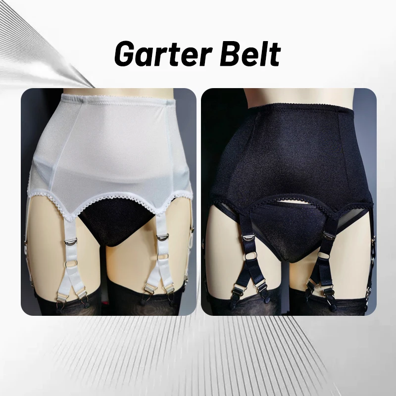 Women Sexy Garters Belt High Waist Mesh Suspender Sexy Garter Belt For Stockings Lady Elastic Suspender Night Club Bondage Belt