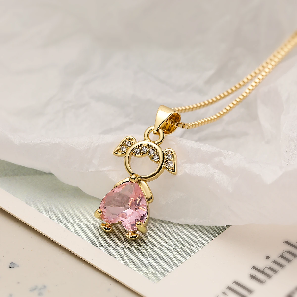 Minimalist Design Girl Boy Pendant Necklaces For Women Girls, Stainless Steel Choker Necklace Party Wedding  Jewelry Lovers Gift