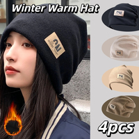 2025 Fashion Knit Keep Warm Women Hat Hip Hop Ear Protection Cold Protection Head Cap Autumn and Winter Unisex Outdoors Cap