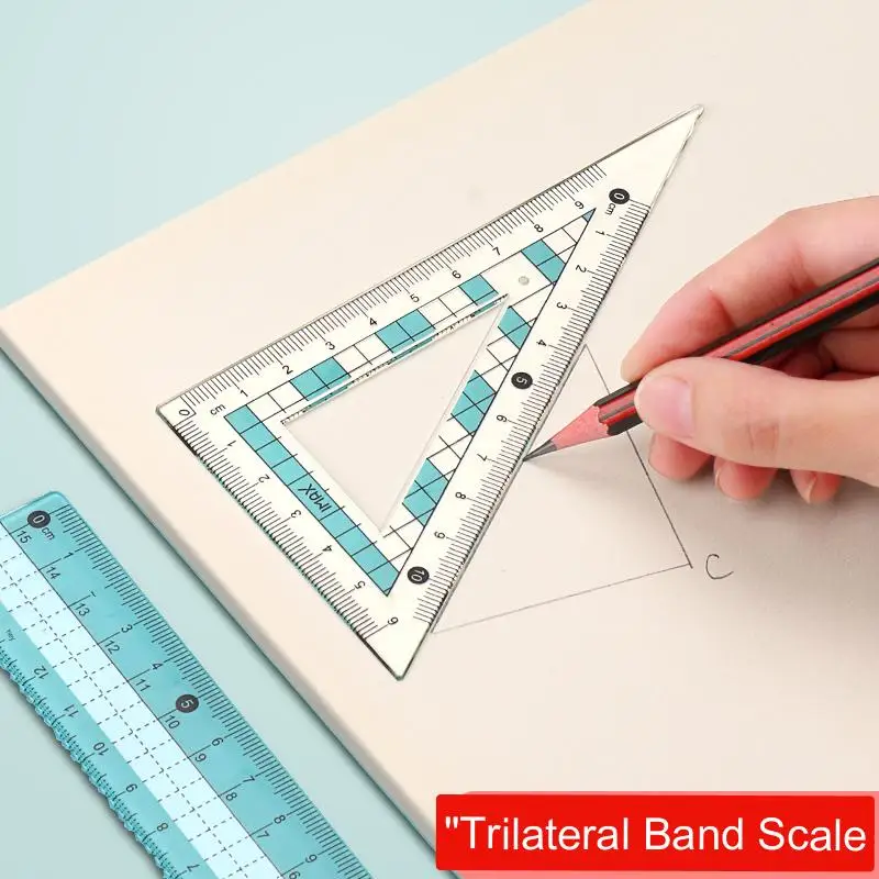 Compass ruler set student triangular board protractor drawing tool drawing mathematical geometry board stationery accessories