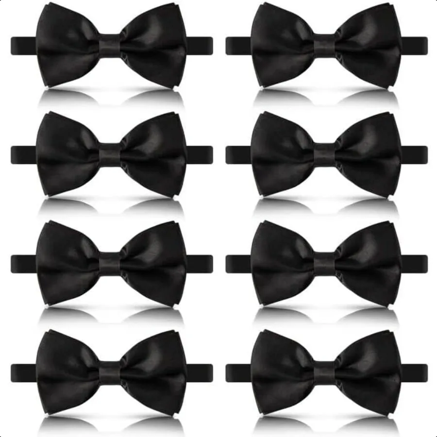 

bow ties for men Pretied Men's Bow Ties Adjustable Satin Bow Tie for any Age