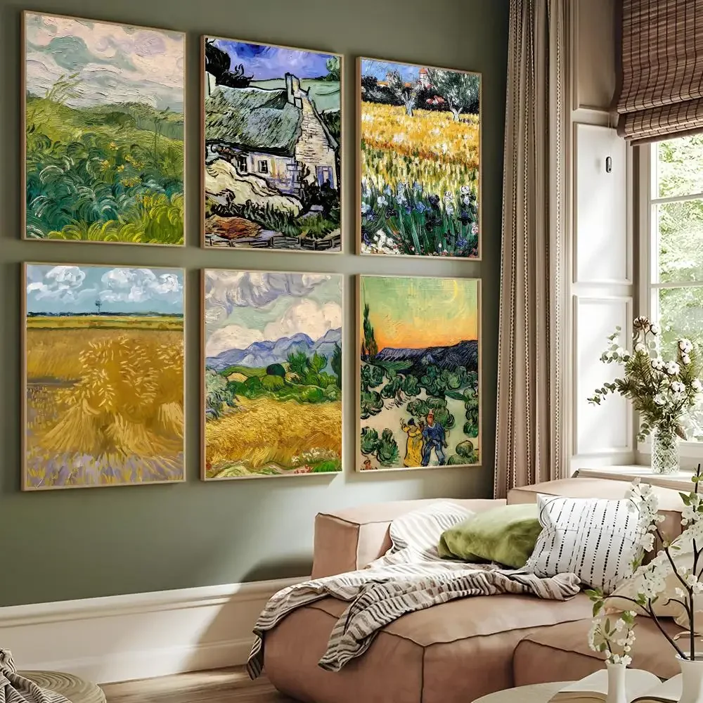 

Paitings Netherlandish Vincent Van Gogh Wheat Field Poster Paper Print Home Living Room Bedroom Entrance Bar Restaurant Cafe Art