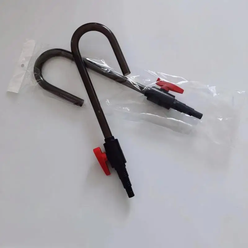 Aquarium Water Inlet Outlet Tube Flexible Change System For Easy Fish Tank Cleaning Home Use Transparent Design