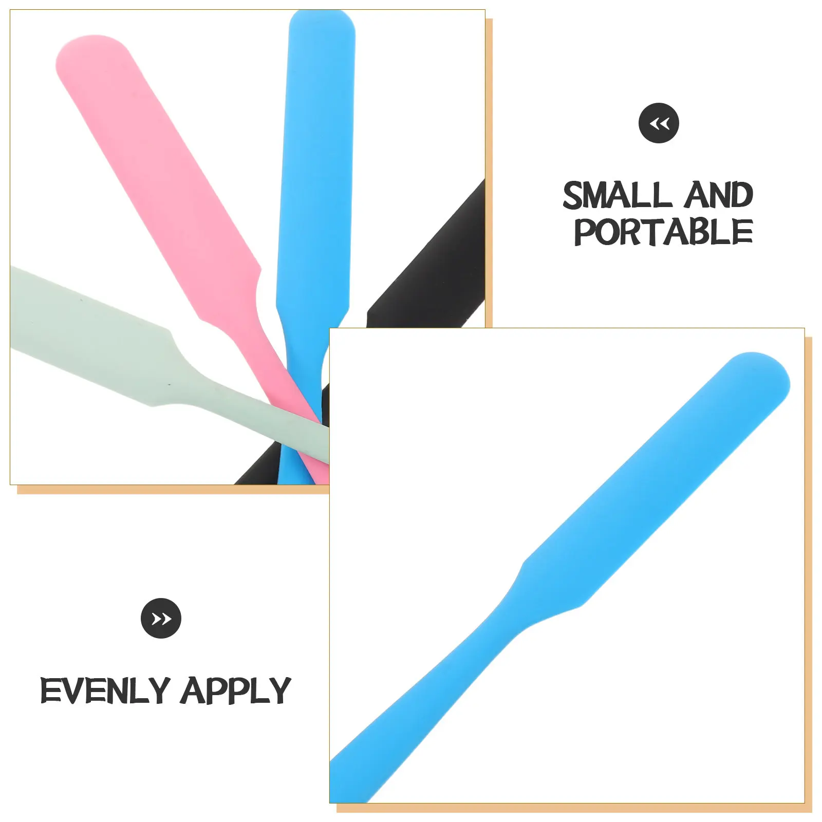 4Pcs Waxing Sticks Plastic Professional Grade for Women Men Facial Body Wax Application Smooth Skin Results Portable Household
