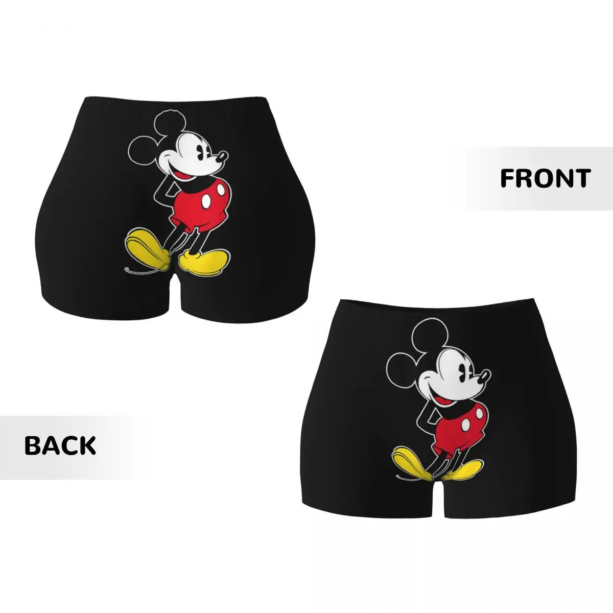 Pantalones cortos ajustados de Yoga de secado rápido para mujer, mallas clásicas de Mickey Mouse, dibujos animados, voleibol, correr, Fitness, entrenamiento, gimnasio