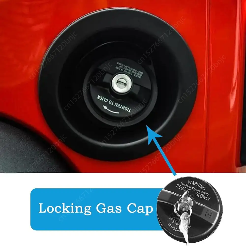 Locking Gas Fuel Cap 5278655AB For Jeep Ram Promaster Chrysler Dodge Fiat 500 Car Gas Fuel Tank Cap Locking with 2 Keys