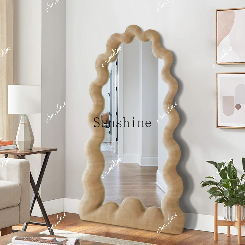 

American full-body mirror art special-shaped living room decorative mirror FT