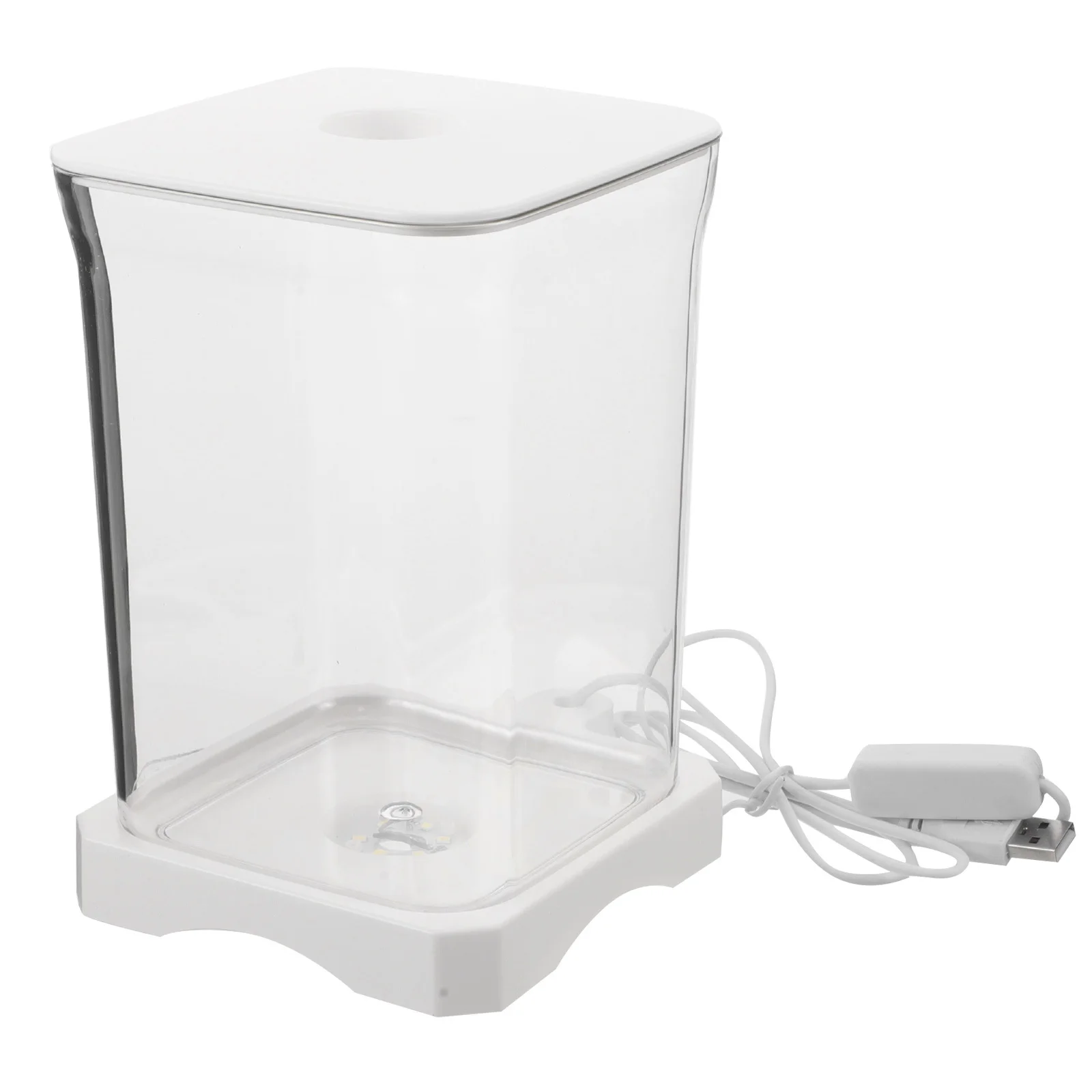 

Desktop Tank Compact Plastic Aquarium For Betta Goldfish Shrimp Jellyfish Clear Mini Tabletop Habitat Office Desk Decor
