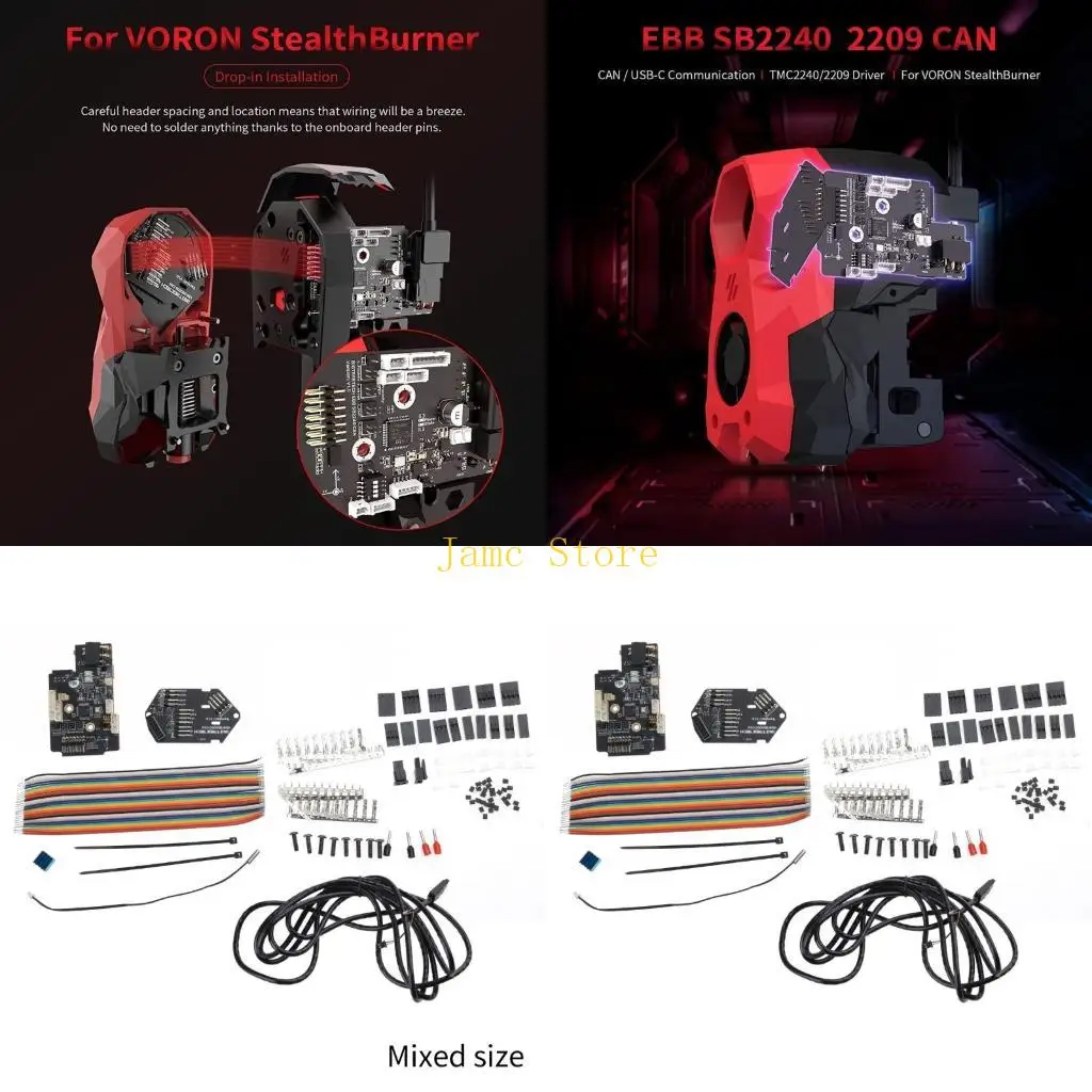

LX0B EBB SB2240 CAN for Voron StealthBurner Printer Part for Voron SB2240 Hotend Klipper Canbus HeadTool Replacement