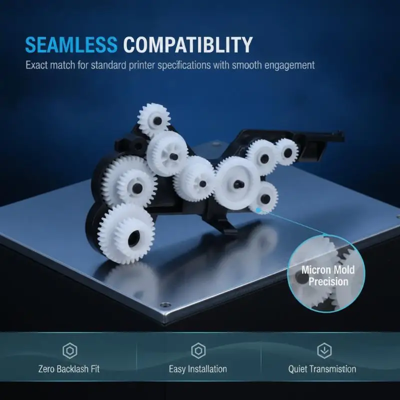 Fuser Gear Kit 1Pc Stable Printer Fitting Compatible with 8210 8710 8720 7740 7720 7730 Printer Series