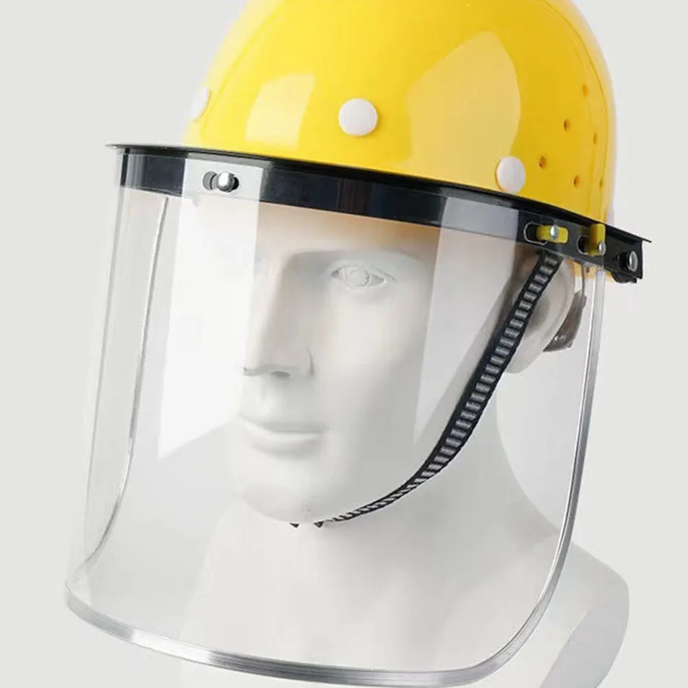 

Clear Transparent Facial Shield for Hard Hat Protective Safety Visor Grinding Polishing Cutting Anti-