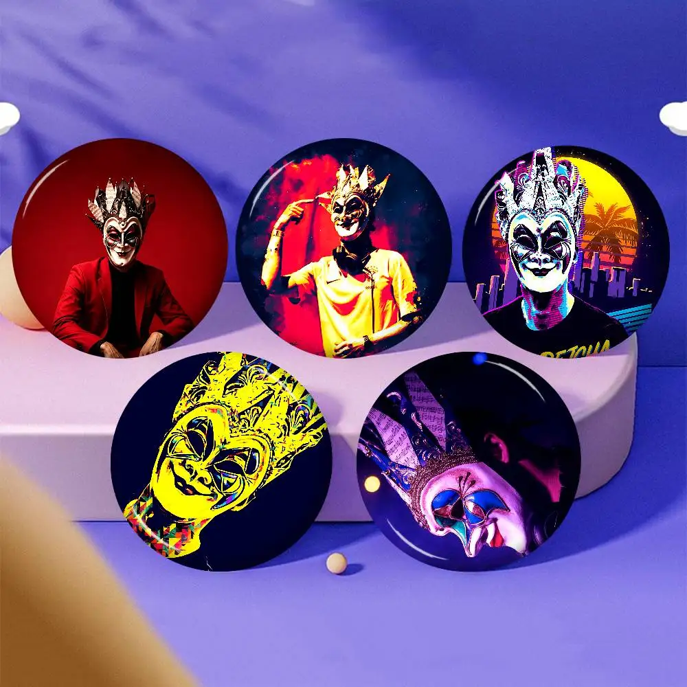DJ Boris Brejcha Anime Brooches Cute Cartoon  Badge Jacket Jeans Lapel Pin Gift Accessorie