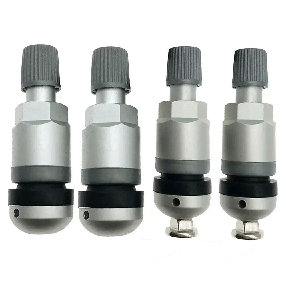 4Pcs Tire Pressure Monitoring TPMS Tyre Pressure Sensor Fit For BMW 5 Series Valve Stem Replacement Valve Repair Kit