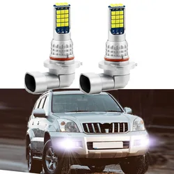 2 pces para toyota land cruiser prado 120 2002-2009 led carro nevoeiro lâmpada da frente luz de nevoeiro lâmpada canbus