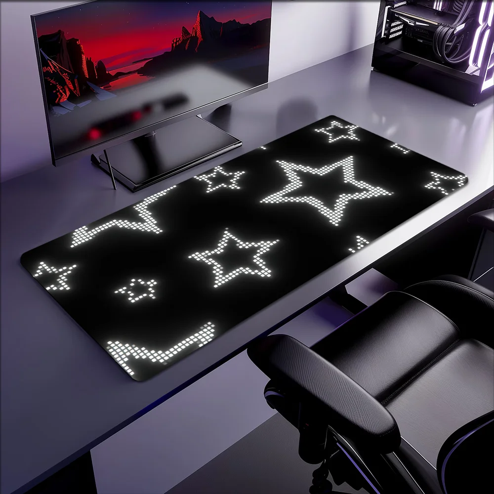 Cure Fashion Star blingbling Mouse Pad Non-slip Thickened Large Writing Lockedge Office Student Gaming Cushion MousePad