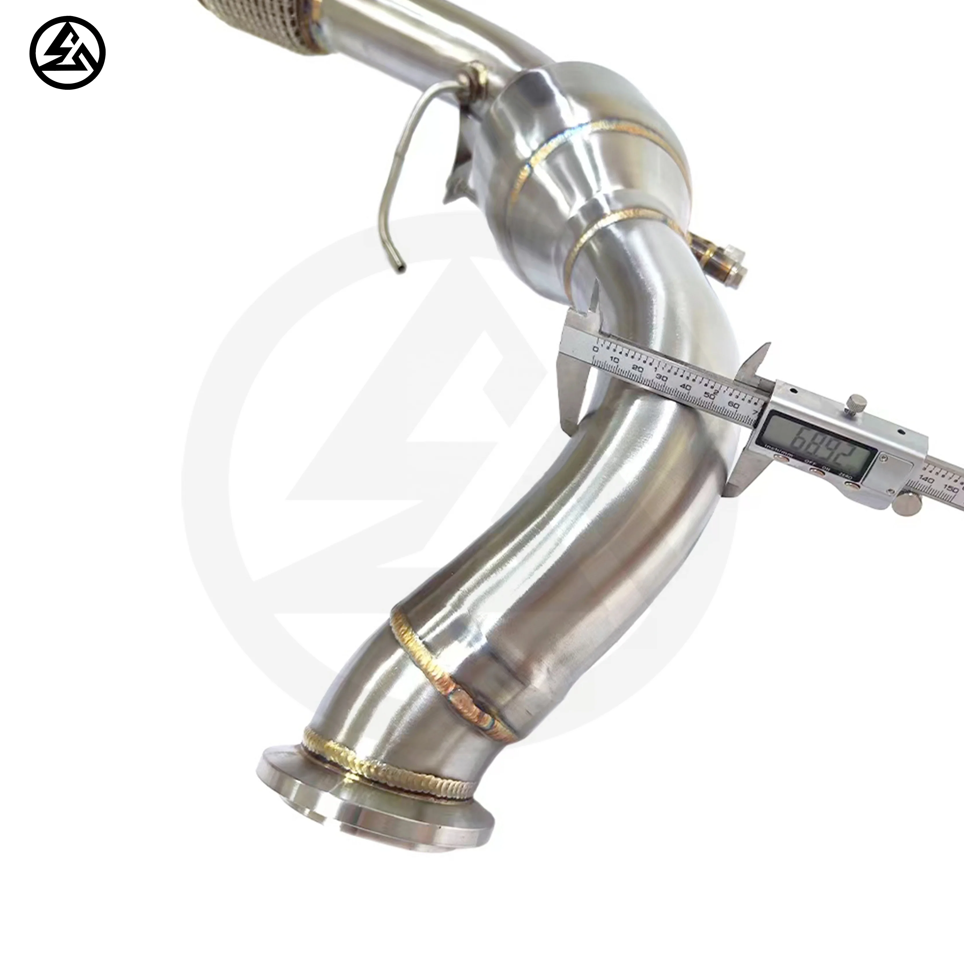 CSZ-Downpipe do motor leve para Porsche Panamera 971, 2.9T 2019-2023, Cabeçalhos de desempenho de escape, Frontpipe, sem motor de verificação