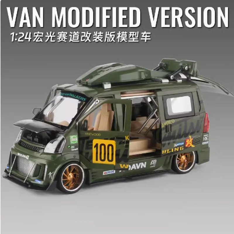 Hui Yao Wuling 1/24 Scale Van รถรุ่นคลาสสิกผู้ใหญ่คอลเลกชันของที่ระลึกของขวัญจอแสดงผลแบบคงที่