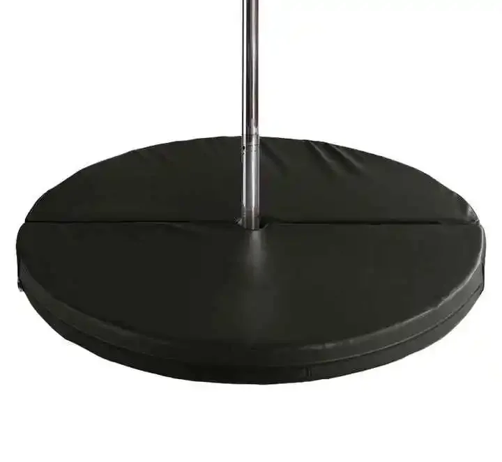 

【Hot】Pole Dancing Mat Thick Portable Round Foldable Safety Crash Mat Yoga Exercise Fitness Waterproof PVC Non Slip Gymnastic Pad