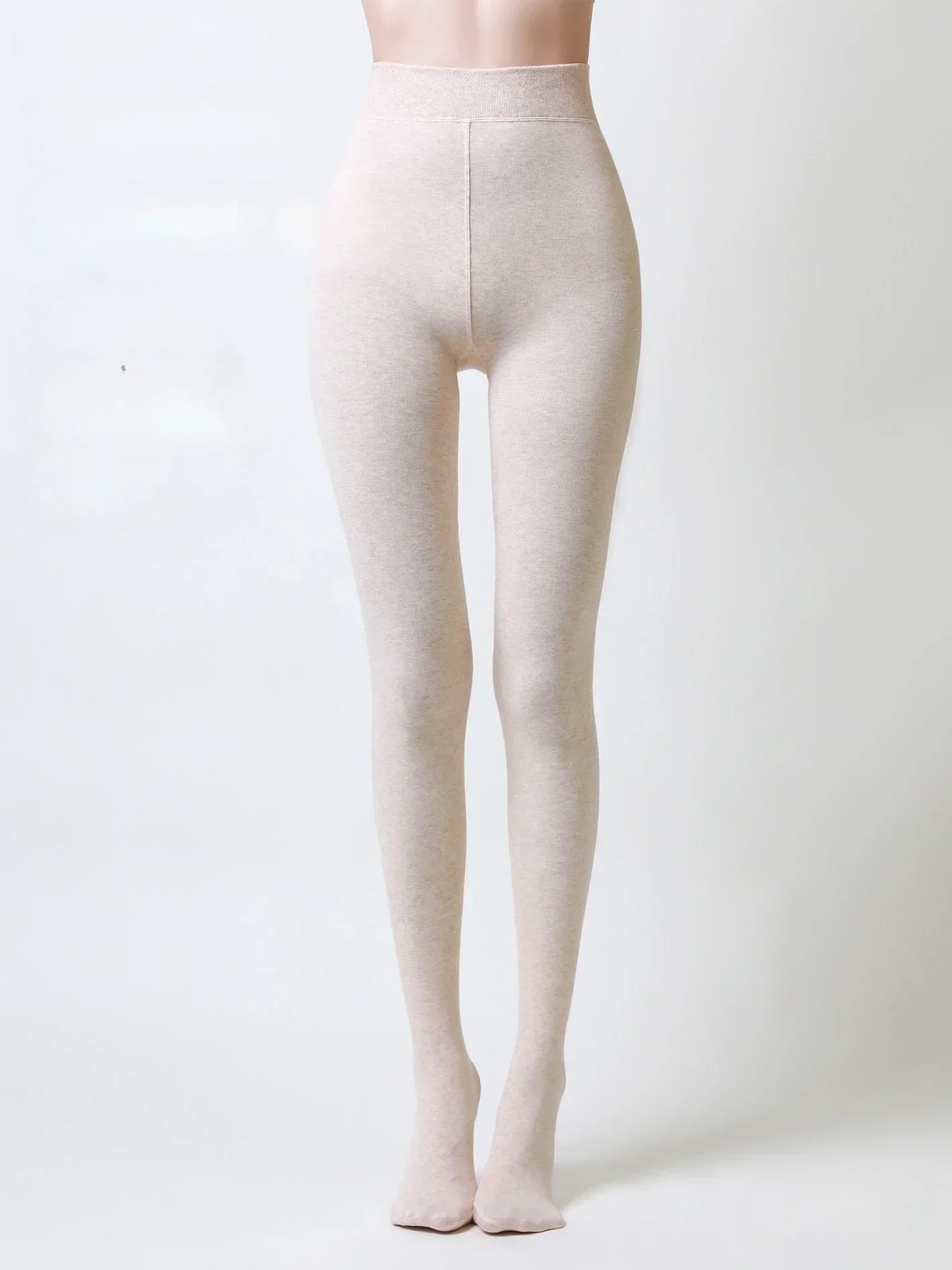 Winter Women's Warm Tights Warm Cotton Cashmere Leggings Ladies  Slim Solid Socks & Hosiery Oatmeal Stretch Stockings for Women