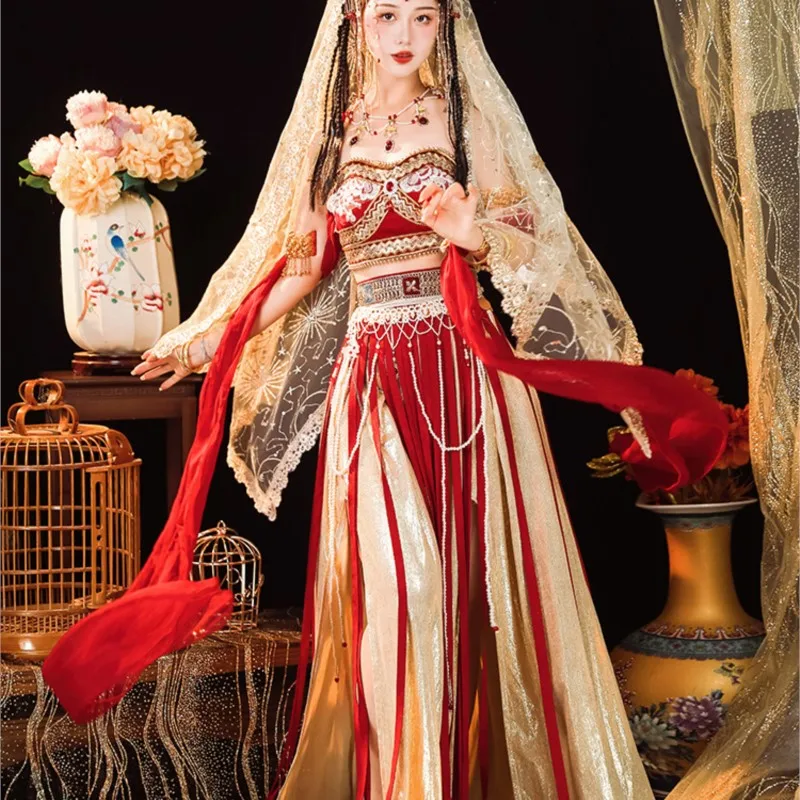 

Exotic style Hanfu female Western region photo suit