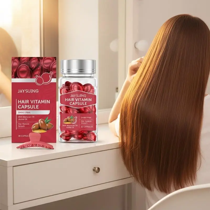 

Jaysuing Hair Essential Oil Care Capsules for Smooth Hair Care and Improvement of Dry Hairiness Hair Care Essential Oil
