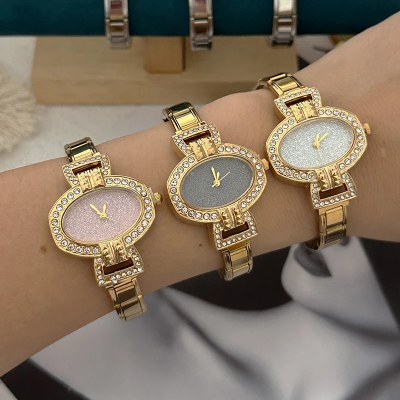 NEW Vintage Oval Irregular Shape Stainless Steel Watch Bracelets Men Women DIY 9MM Italian Charm Bangles High Quality Jewelry
