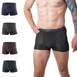 4pcs Men Panties Mens Ice Silk Sexy Underwear Ultra-thin Breathable Comfortable Boxer Shorts Male Underpants Boxershorts XL-7XL