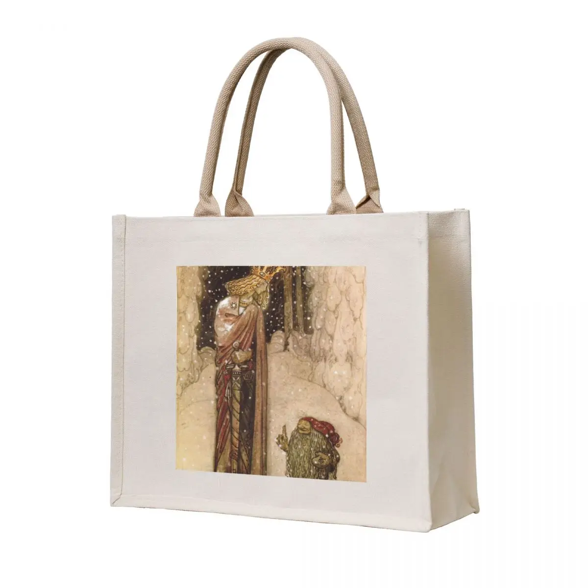 

Fairy Prince and Tomten - John Bauer Tote Bag canvas tote bags Women's shopper bag Beach bag Eco