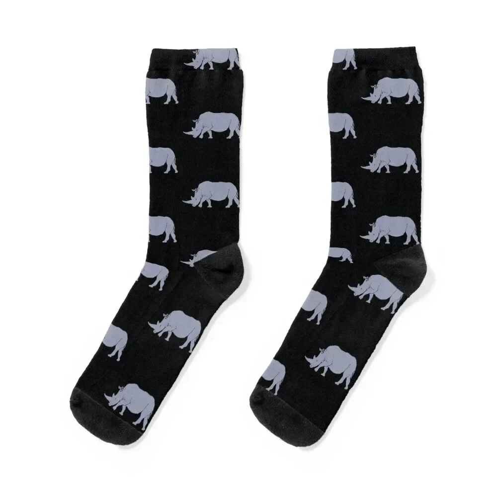 

Rhinoceros Slate Gray / Grey Socks gift valentine gift ideas summer Socks Female Men's