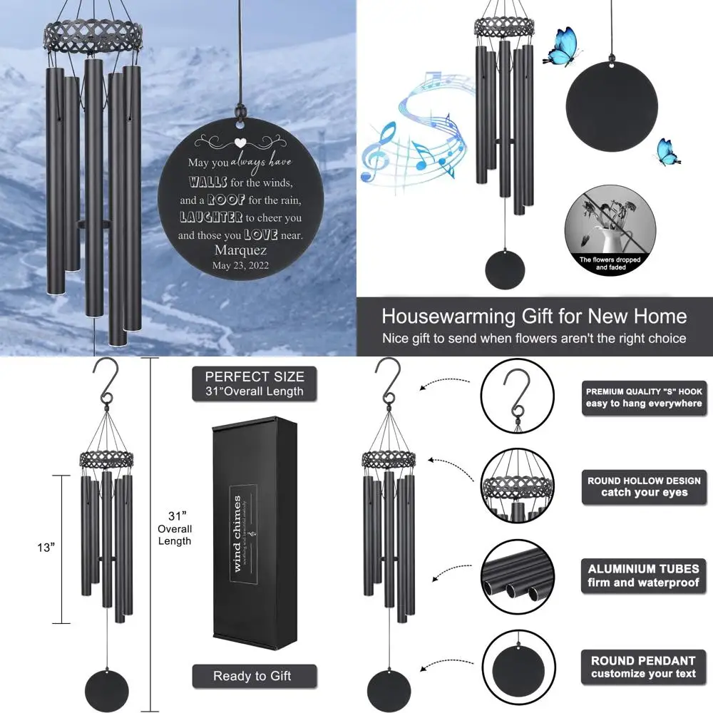 

elegant wind chimes: perfect housewarming gift for new homeowners
