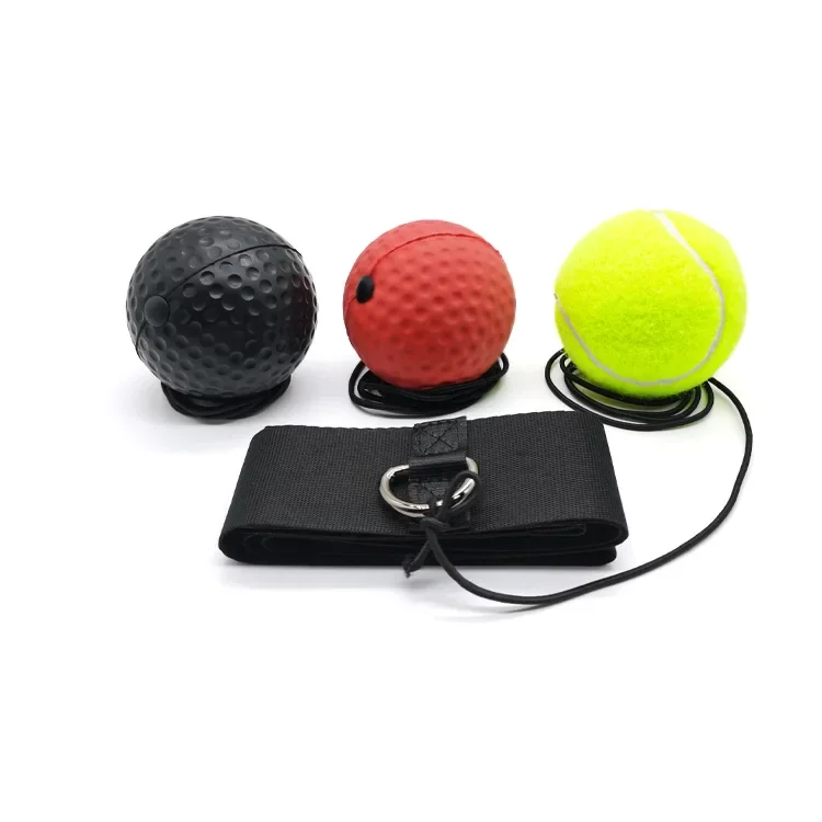 Boxing Reflex Ball Boxing Balls with Headband Head-mounted PU Punch ball Speed Fight Skill Hand Eye Coordination Training Custom