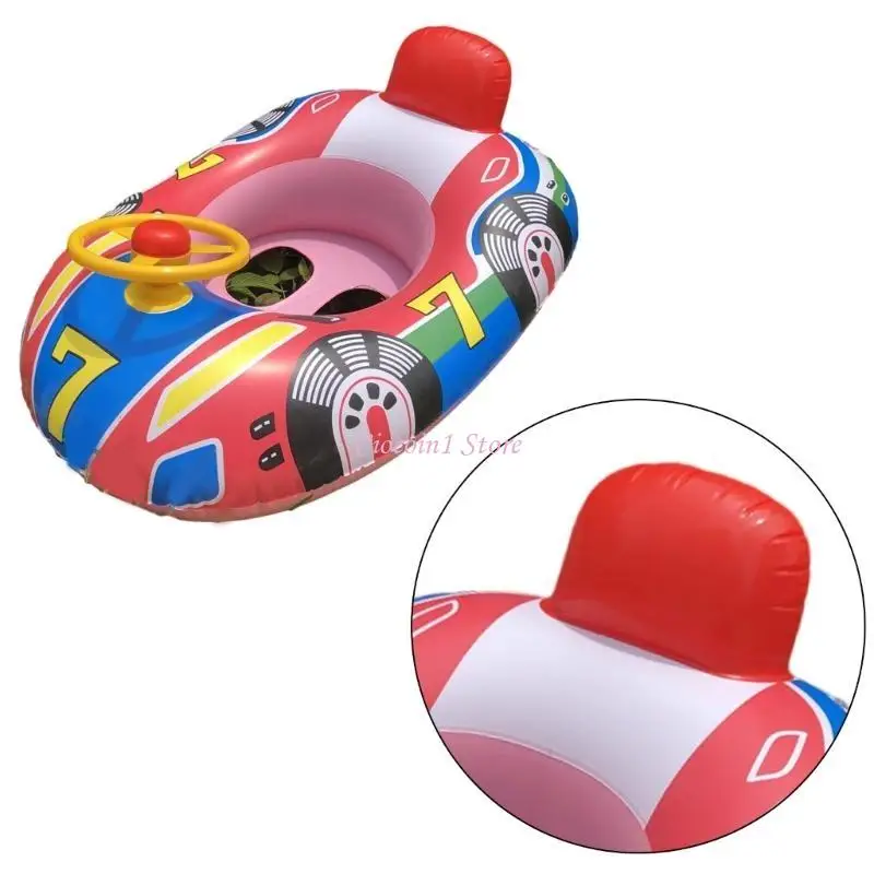 Y1UB Baby Innovative Float Swim Rings Cartoon Infant Kids Swimming Pool Inflatable Rings Play Water Toy Swim Rings for Kids