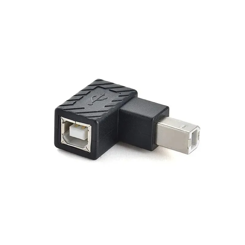 USB 2.0 Type B Print Adapter 90 Degree Up Down Left Right Angle Plug Extender Jack Male To Female Converter for Printer Scanner