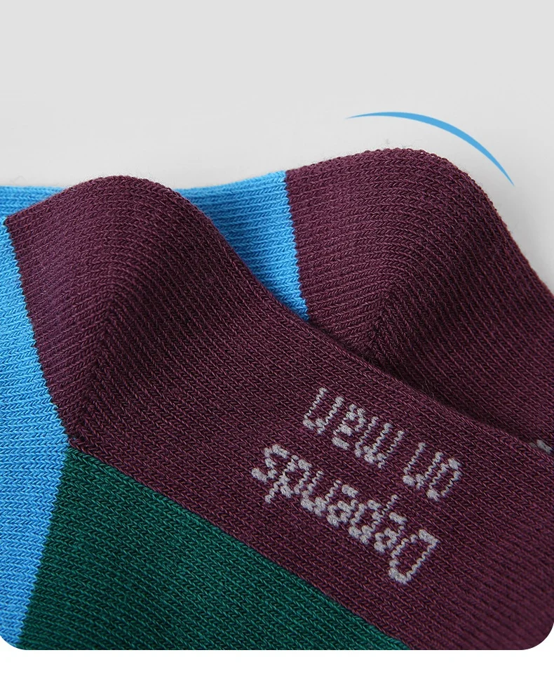 4 Pairs Spring Socks Kids Striped Crew Socks Cotton Breathable Boys Socks Fashion Color Block Sports Socks for Children