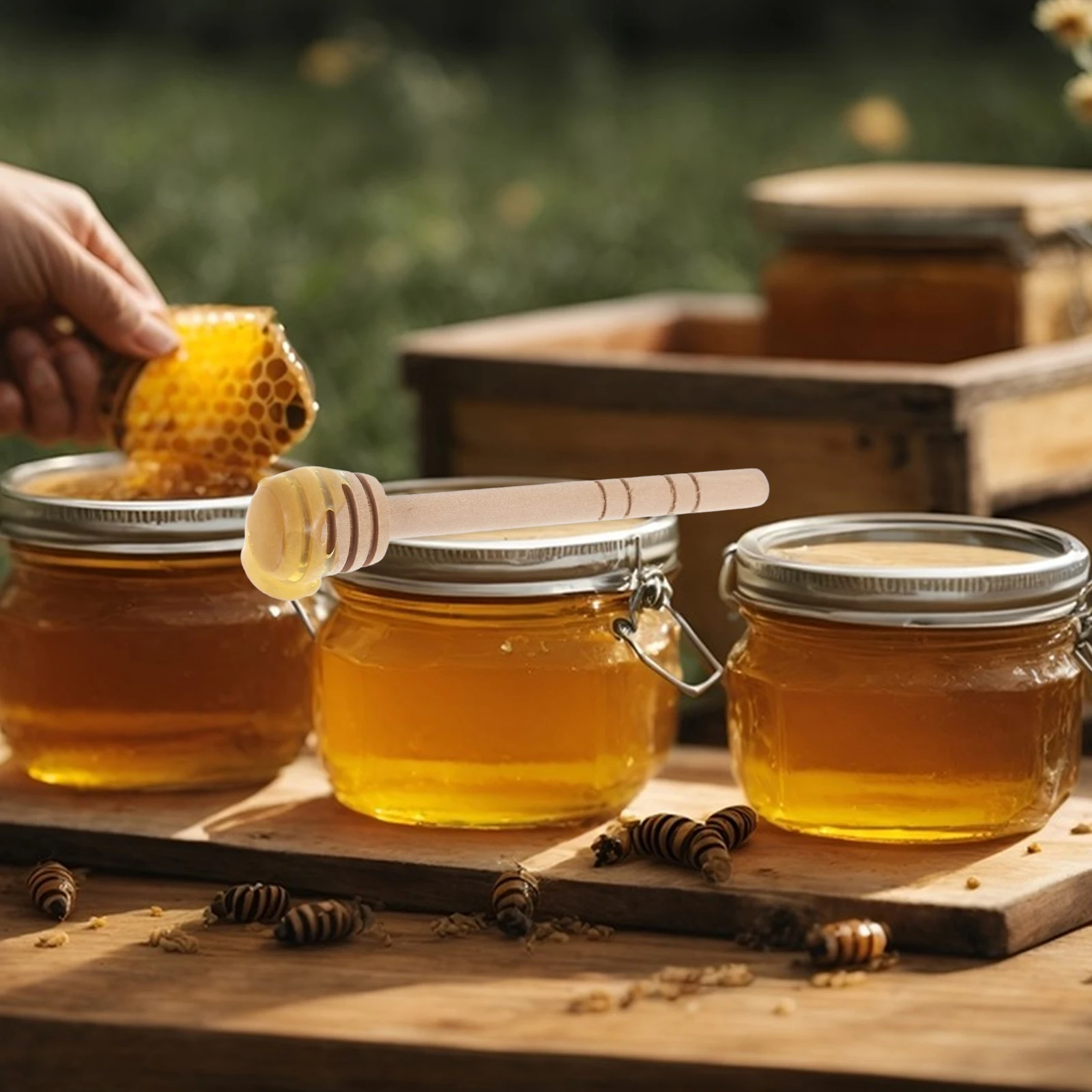 Palillo de miel, agitador de café, mezcla de cuchara de cóctel, varilla agitadora mezcladora, gozzle