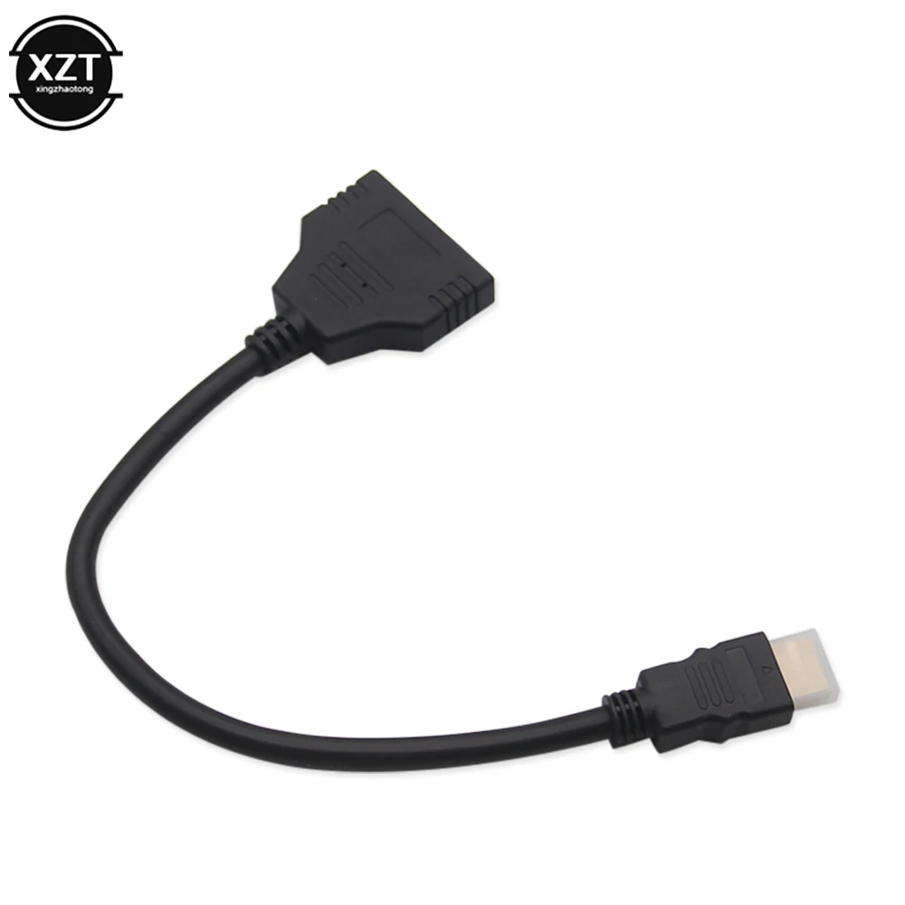 1080P 1pcs 1 Male To Dual HDMI-Compatible 2 Female Cable HDMI-Compatible Splitter Adapter in HD LED LCD HDTV PC