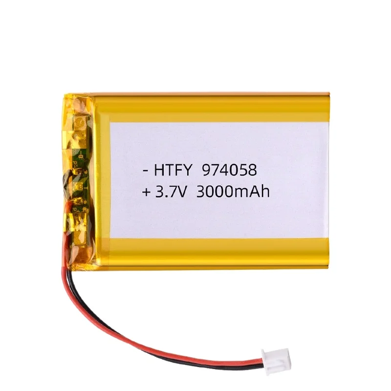 For 974058 Polymer Lithium Battery 3.7V 3000mAh Warm Hand Early Education Machine Intelligent Desk Lamp Long Battery Life 4pcs