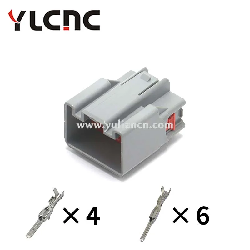 1SET 10PINS Auto connector Car amplifier instrument multimedia audio CD player plug 7282-6459-40
