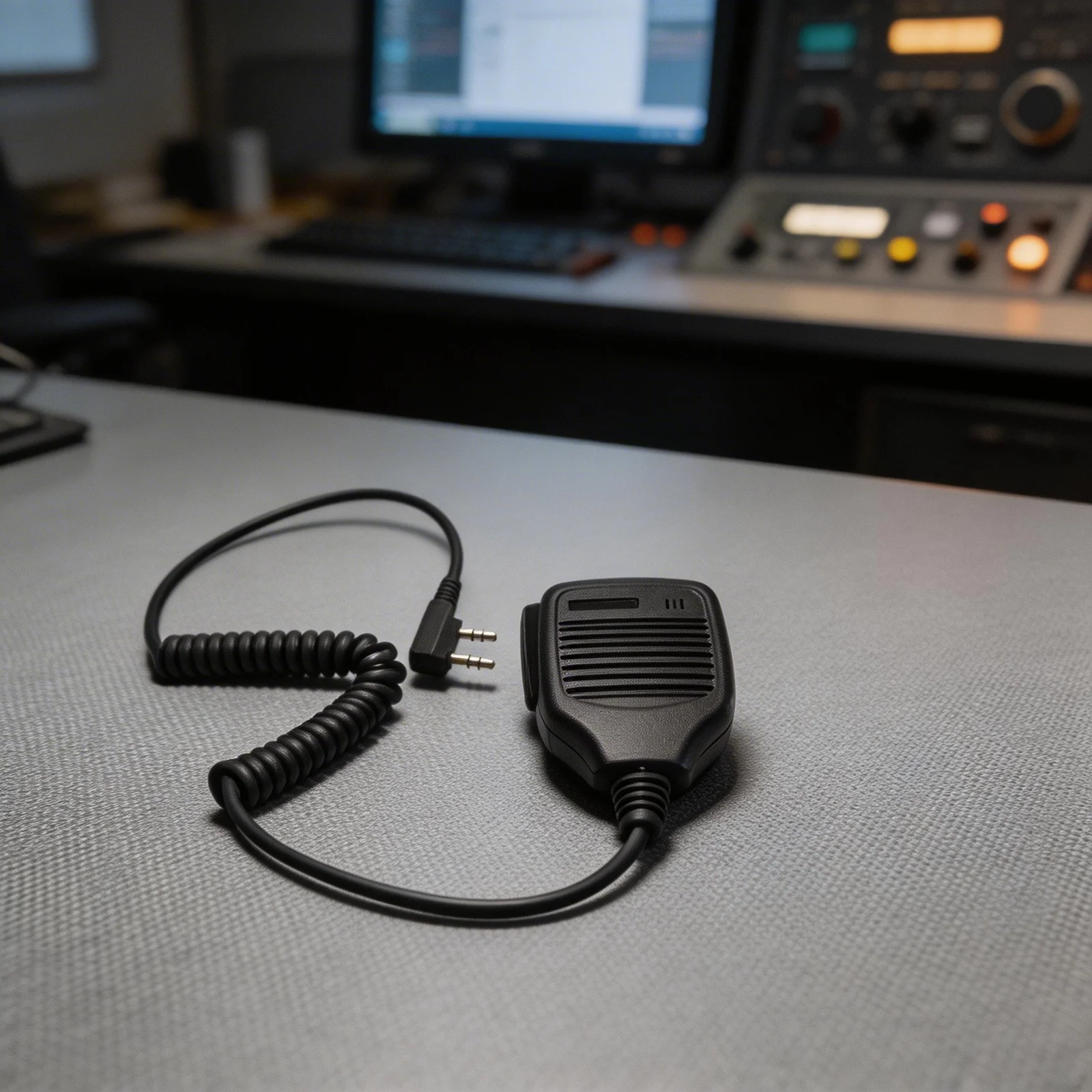 Quick Disassembly Audio Device Remote Speaker Mic Shoulder Remote Black KMC-21 Speaker Mic Security Operations