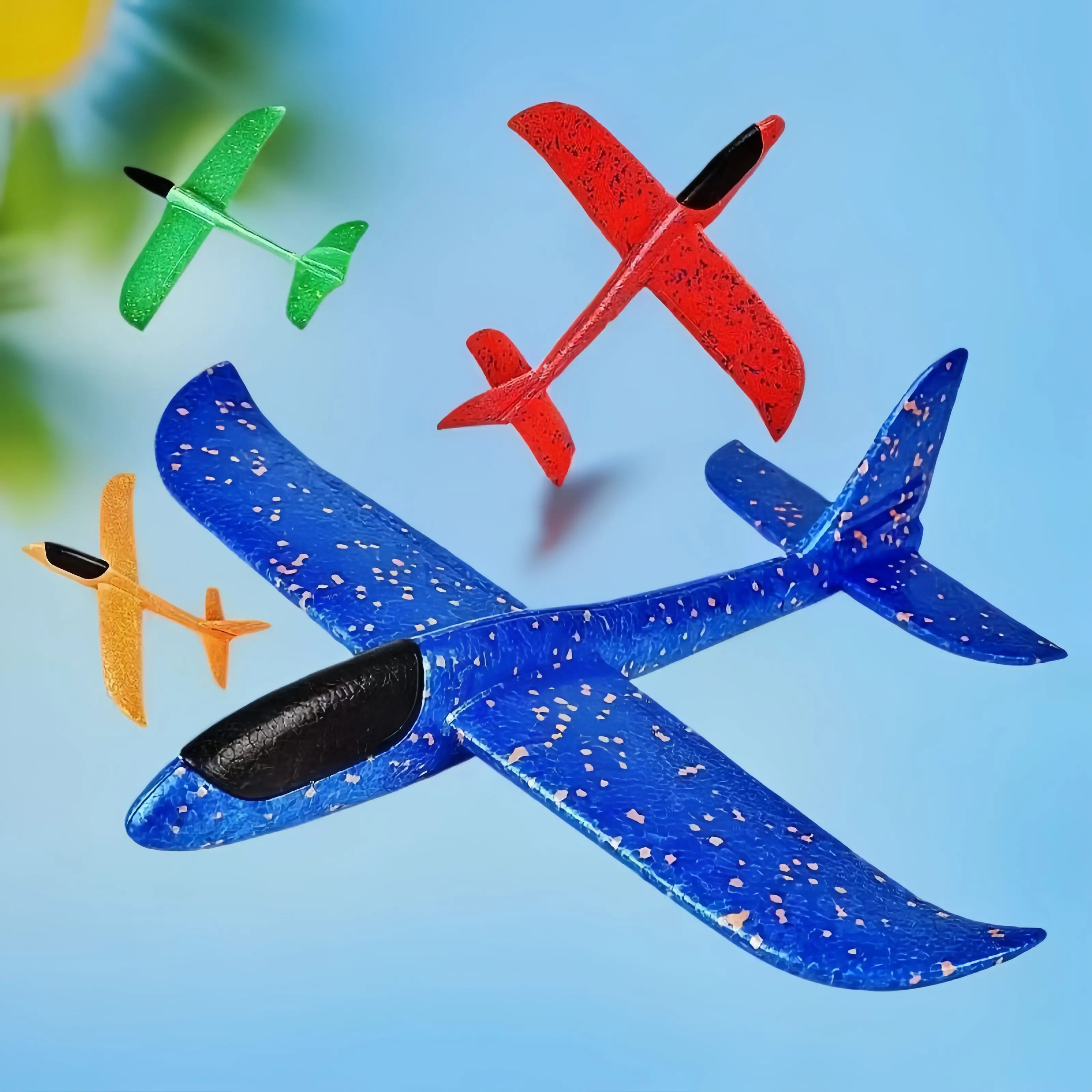 Foam Glider Hand Throwing Aircraft Toys Outdoor Boy Large Model Glider Outdoor Essential Gift