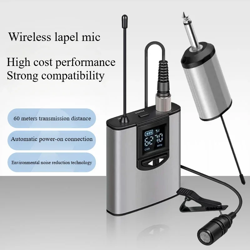 Wireless Headgear with Collar Clip Small Bee Professional Radio Mic Mobile Phone Live Outdoor Interview Photography Microphone