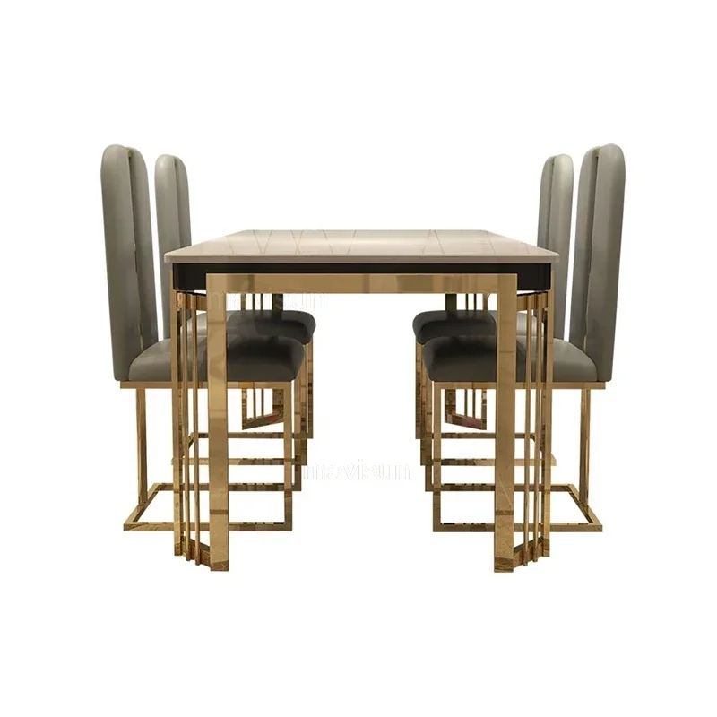 

Designer Nordic Versatile Luxury Dinning Table New Modern Rectangular Dining Table Reception Mesas De Jantar Salon Furniture