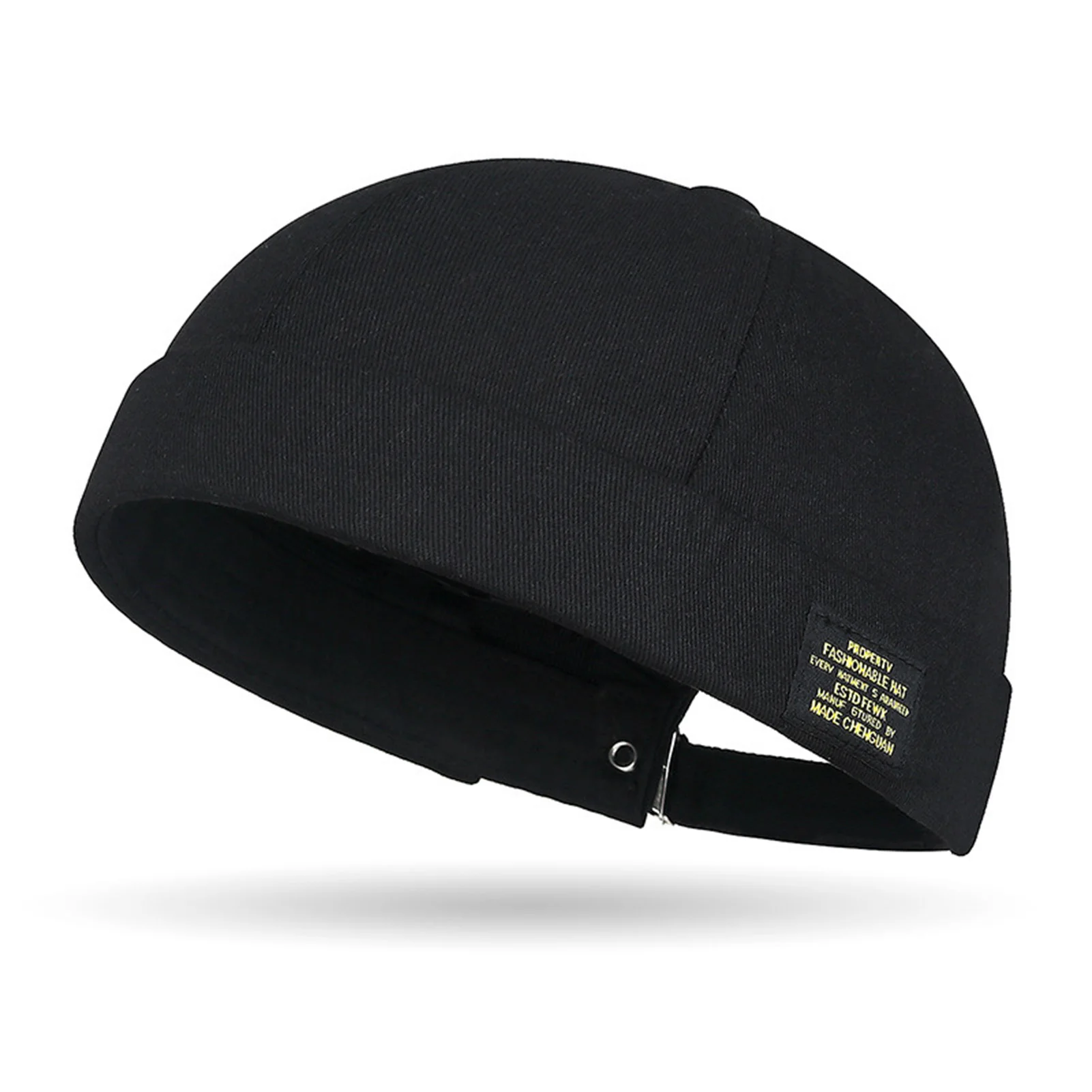 Streetwear Hip-hop Brimless Beanie Fashion Cotton Adjustable Cotton Hat For Outdoor Travel Riding Sports Classic Solid Colors
