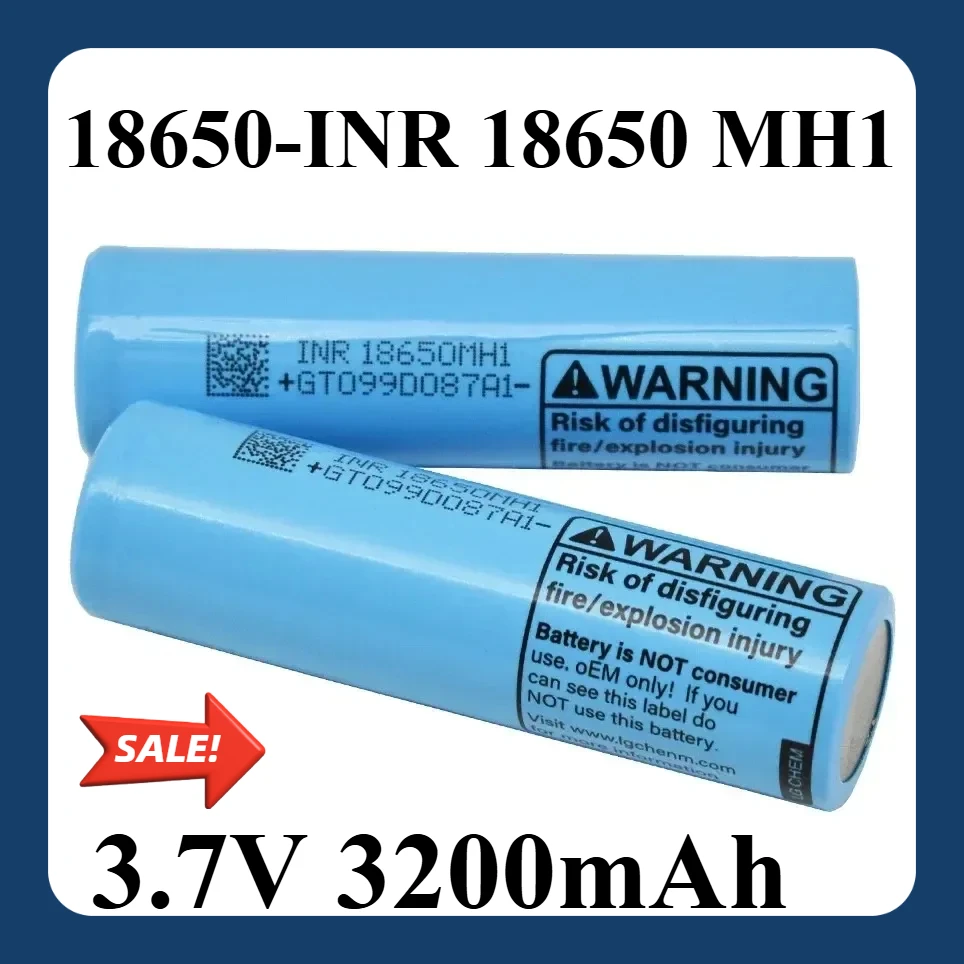 

3.7V 3200mAh 18650 MH1 Li-ion battery for our 18650 30A toy tool flashlight battery+charger