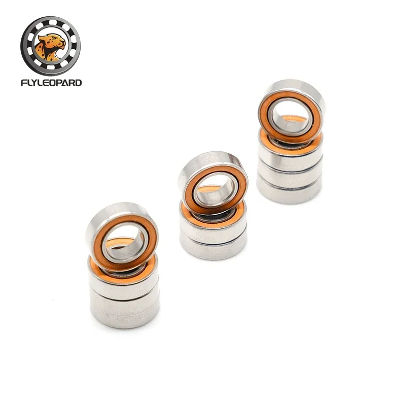 1pcs SMR137-2RS 7x13x4mm Stainless Steel Hybrid Si3N4 Ceramic Ball Bearing Fishing Gear SMR137RS ABEC-7