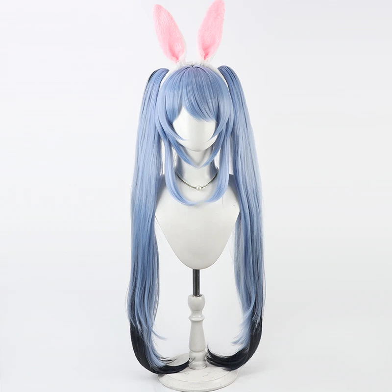 Game Virtual YouTube Vtuber Usada Pekora Cosplay Wig Synthetic Heat Resistant Fiber Hair Halloween Carnival Party Props Women