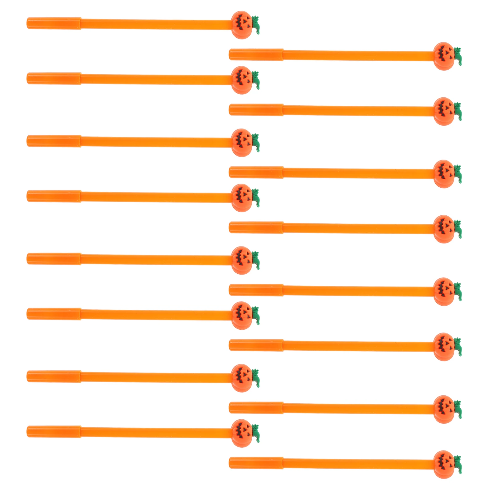30pcs Pumpkin Gel Pens For Students Office Writing Portable Cartoon Shape Multipurpose Halloween Party Favors Smooth Comfortable