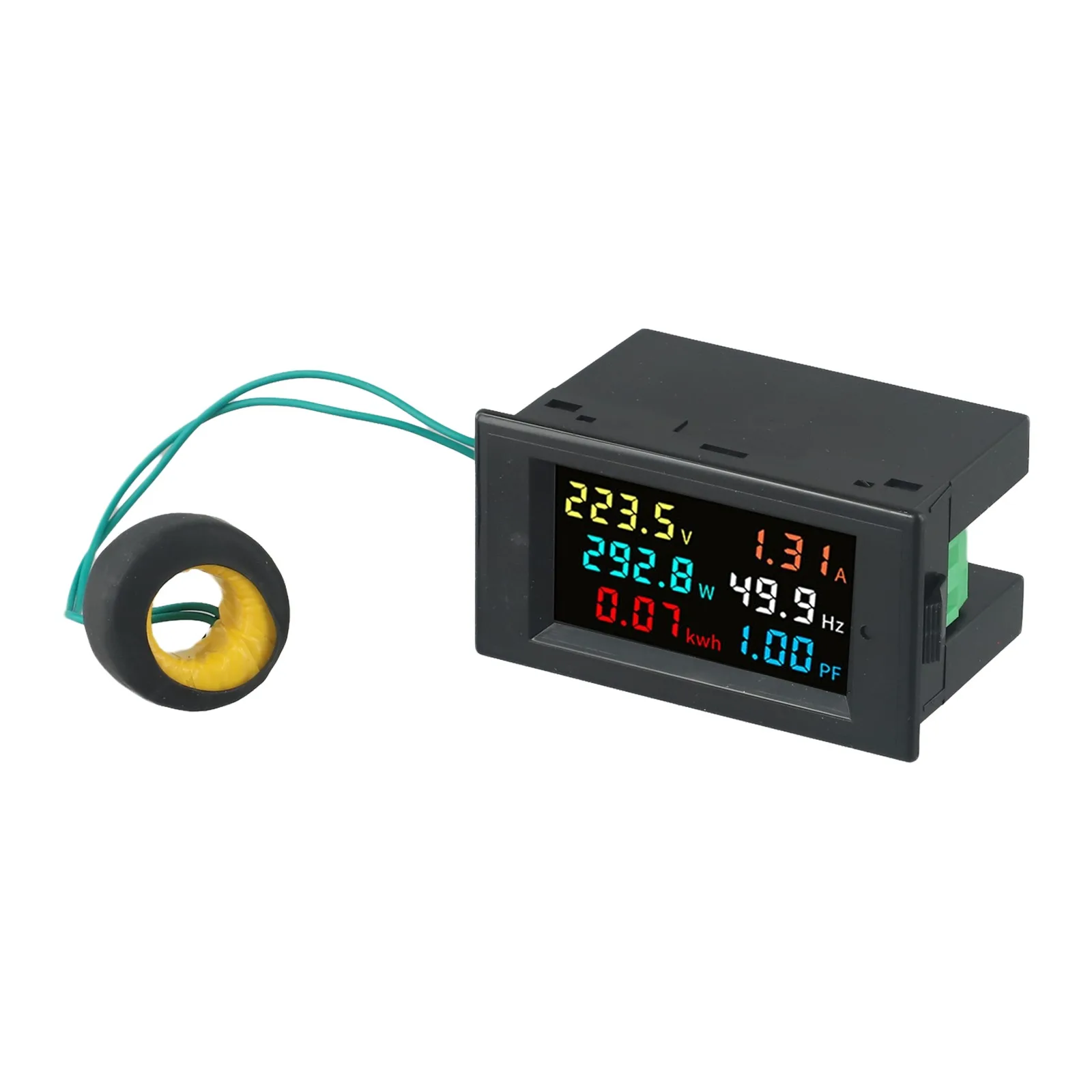 100A Watt Meter Digital Volt Amp Meter Auto Data Storage High Accuracy High-definition Screen PC Flame Retardant Material