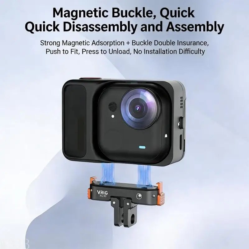W3JB Faltbare Magnetische Quick Release Basis Für Kompakt Kameras Mount Adapter Halter Für Reisen Und Live-Streaming Szenario – Detail 2